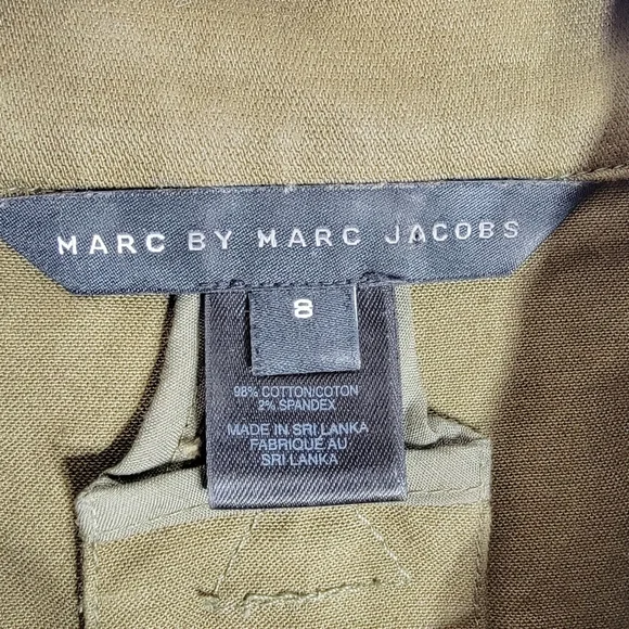 MARC by MARC JACOBS | Olive Green | Short Sleeve Utility Mini Dress | Size 8 - Picture 5 of 10